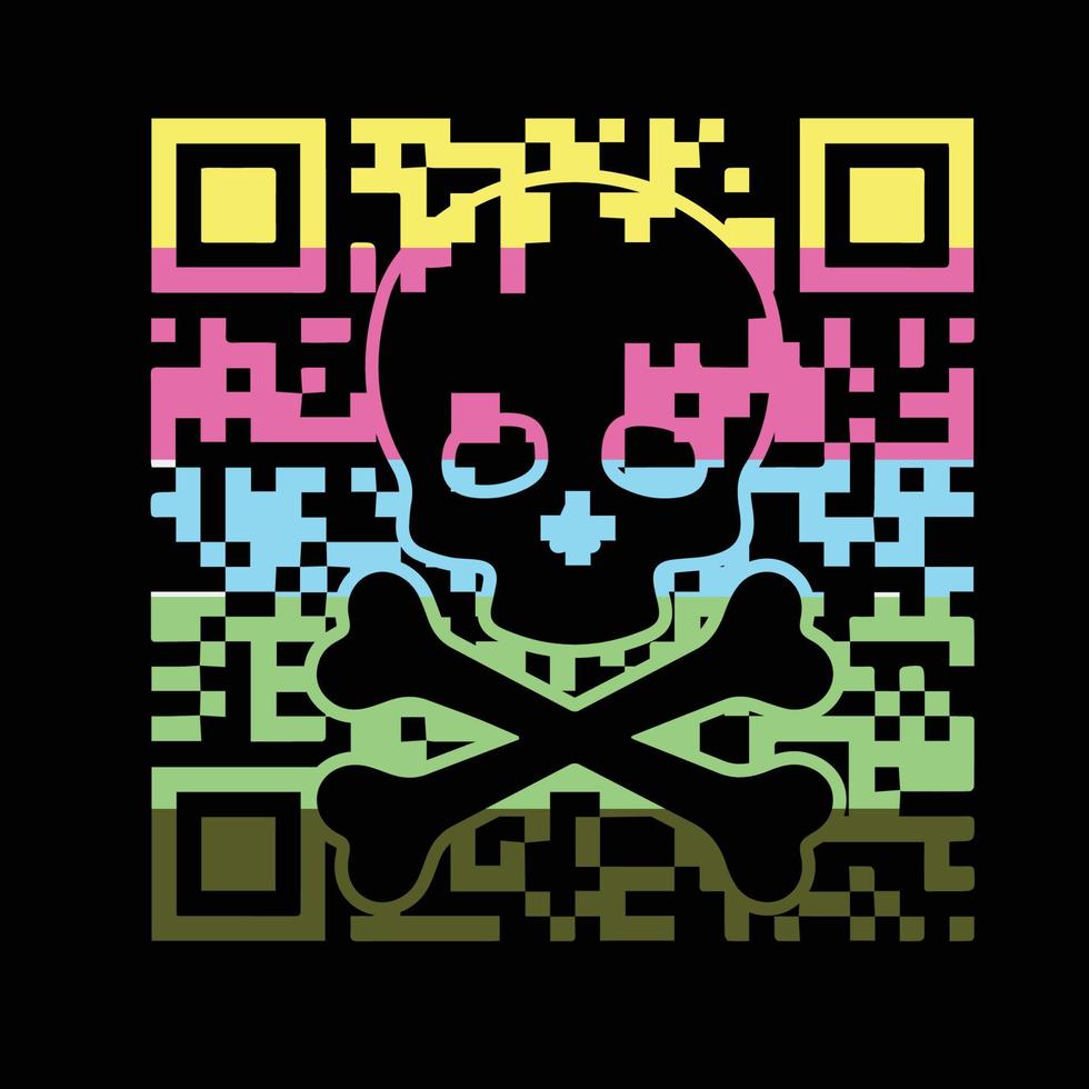 danger barcode vector illustration
