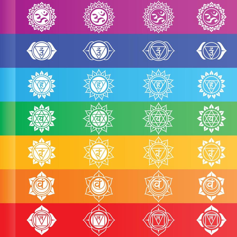 Chakra Symbols Vector Design