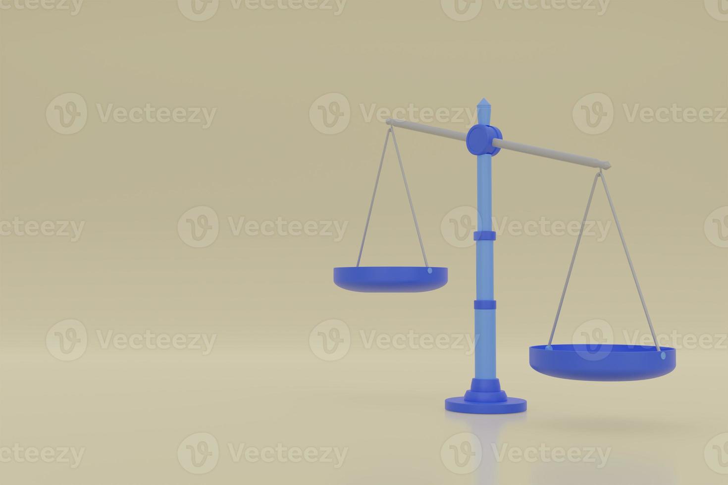 3d justice scale cartoon, unbalanced scale 13764730 Stock Photo at Vecteezy