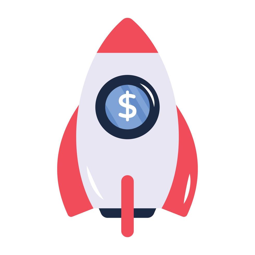 Get this flat icon of financial startup vector
