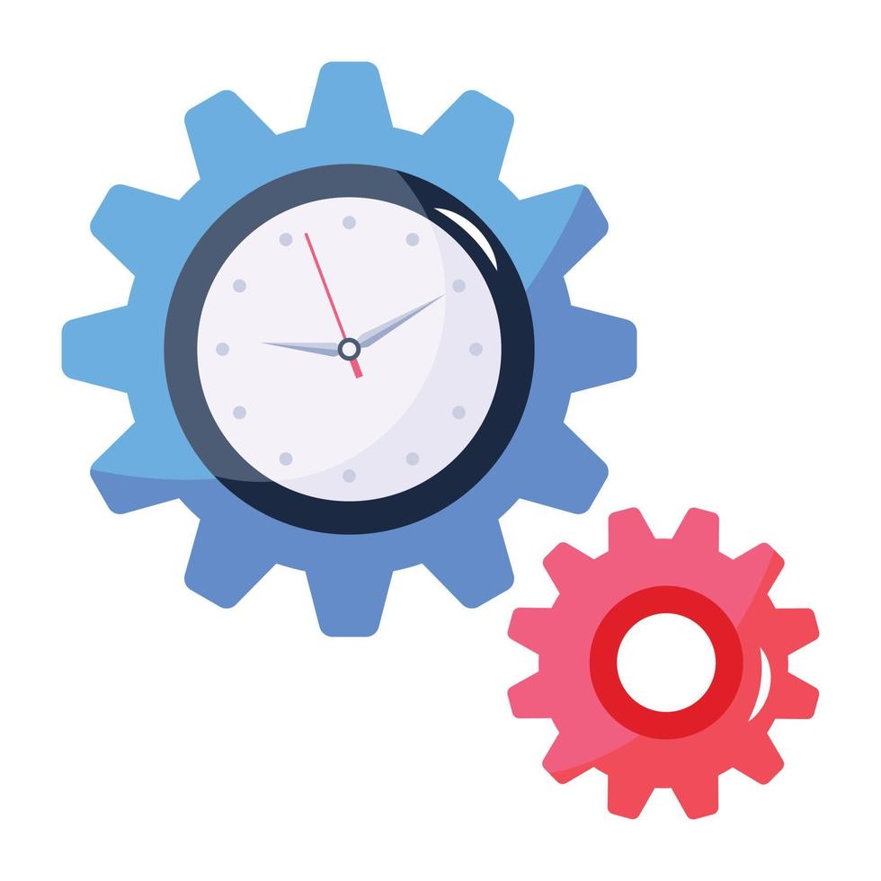 Get this flat icon of process management vector