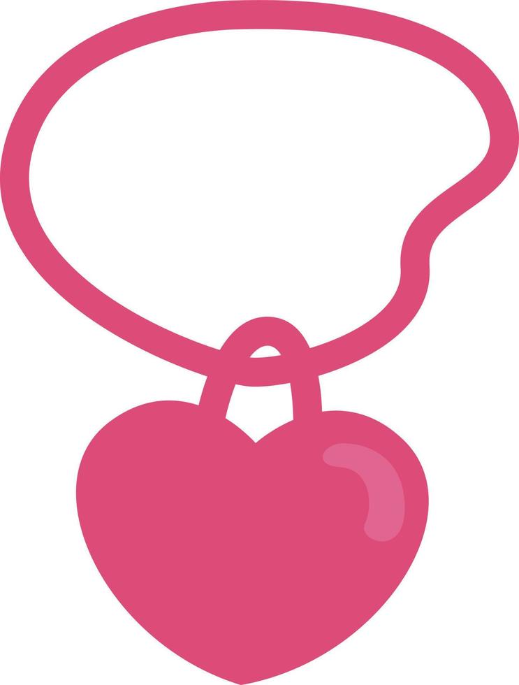 Love pendant, illustration, vector, on a white background. vector