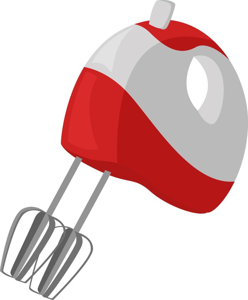 Red mixer, illustration, vector on white background