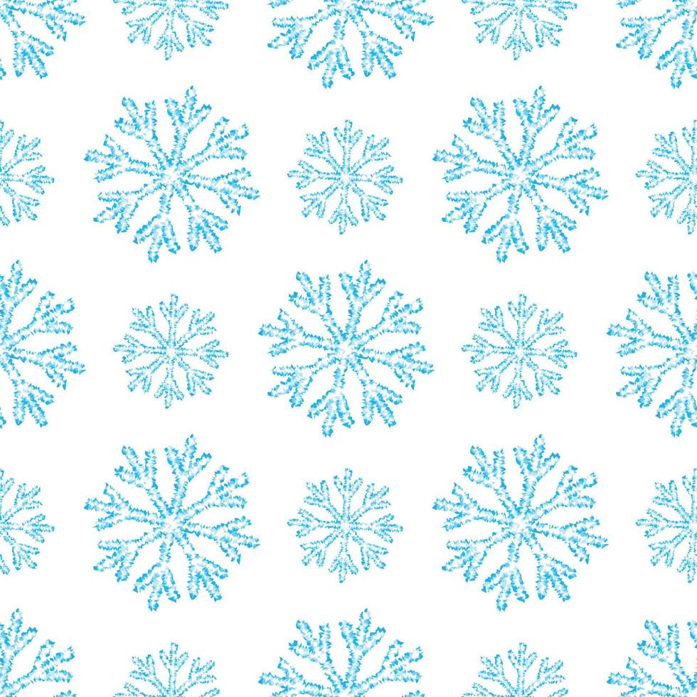 copos de nieve transparentes sobre fondo blanco vector