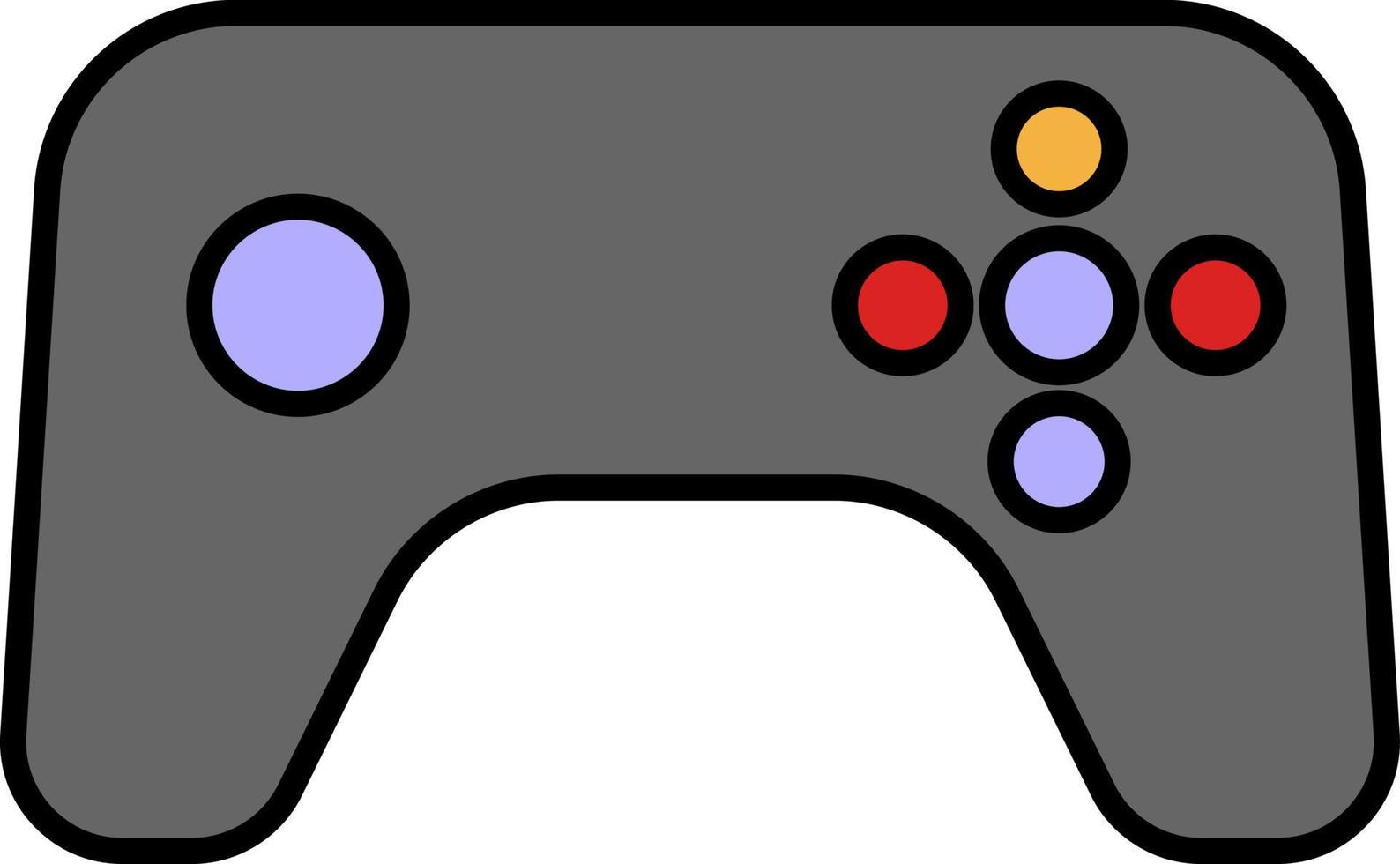 juguete de joystick, ilustración, sobre un fondo blanco. vector