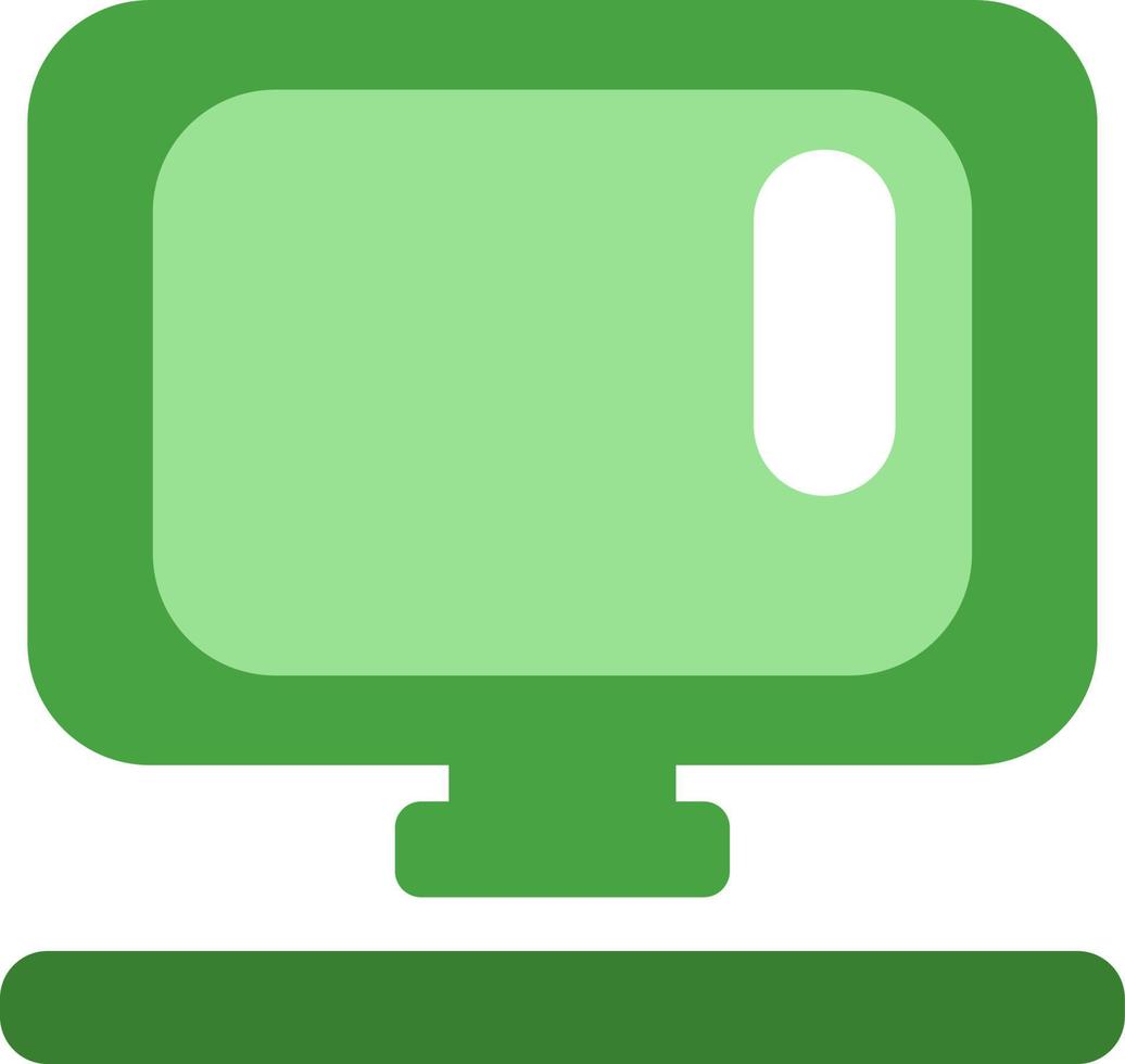 Electronic computer, illustration, vector on a white background.