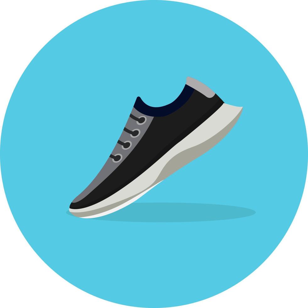 Running shoe, illustration, vector on white background