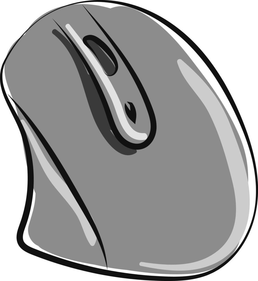 Computer mouse, illustration, vector on white background. 13765752