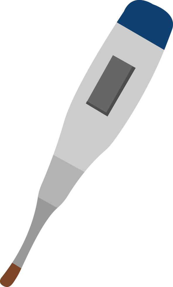 Thermometer, illustration, vector on white background.