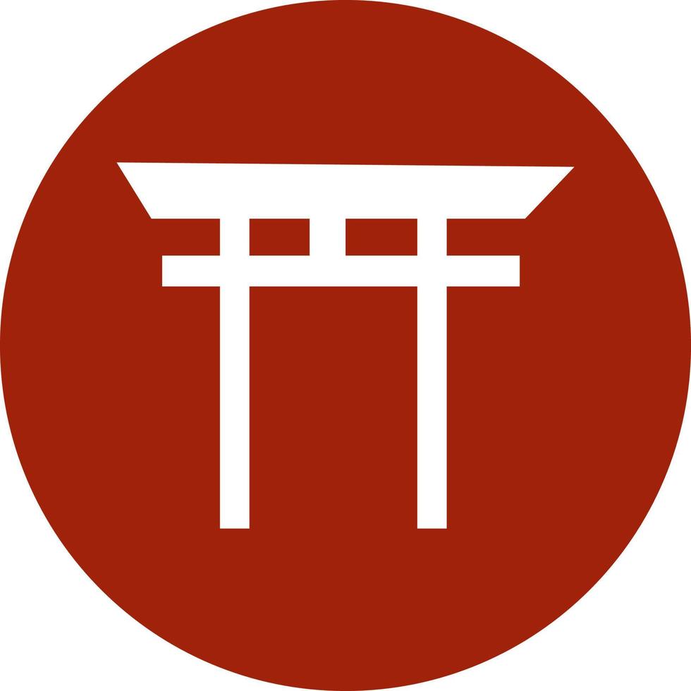 Japanese inari, icon illustration, vector on white background