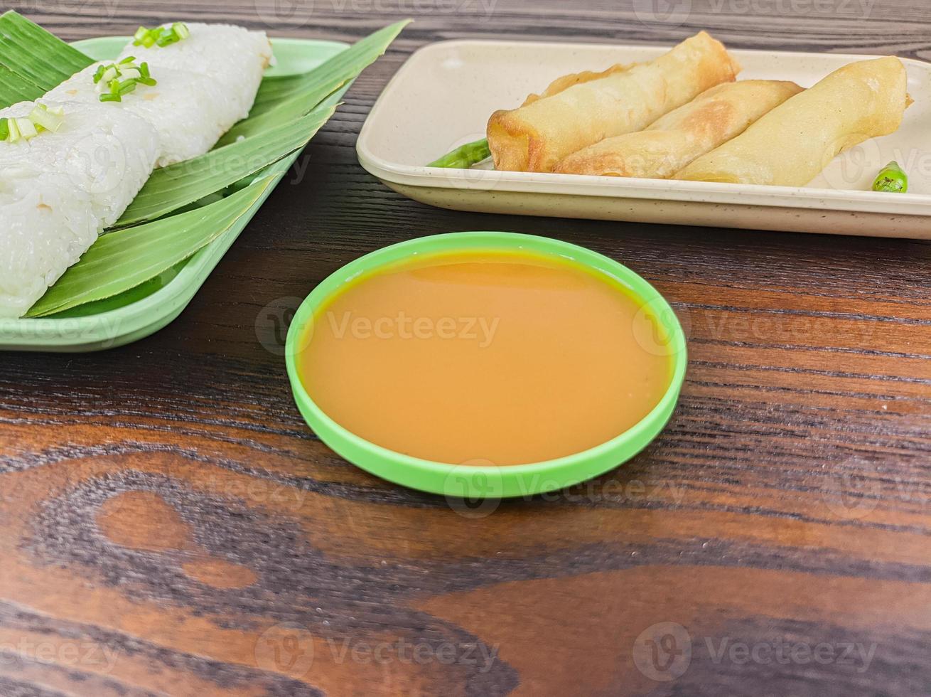 Indonesian chili sauce that is commonly eaten with traditional food photo