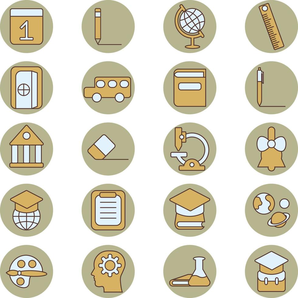 Modern education, illustration, vector on a white background.