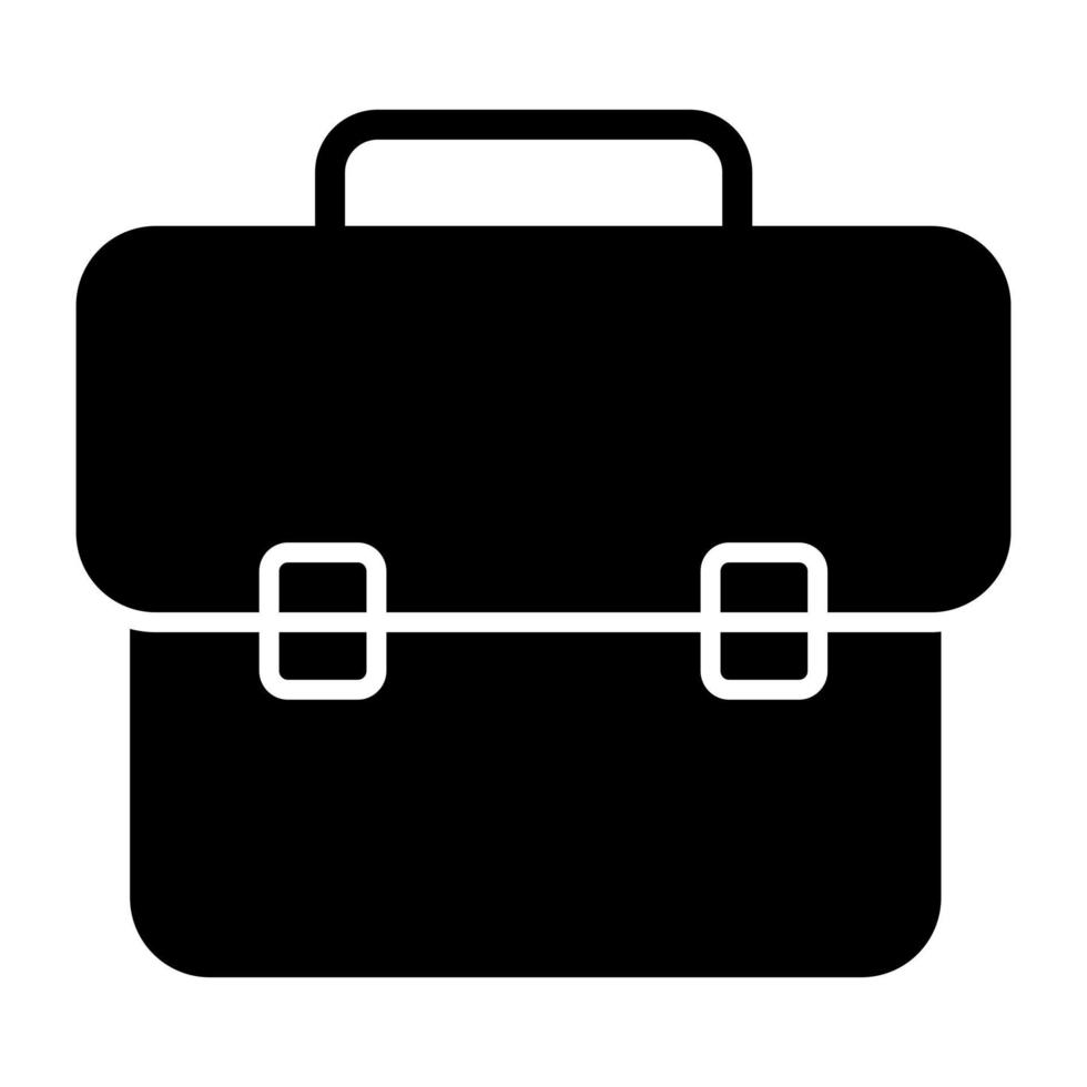 An icon design of business bag, briefcase vector