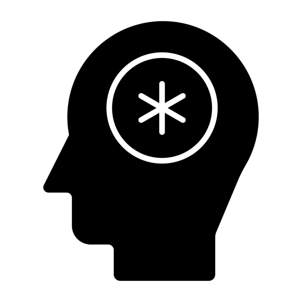 icono de diseño perfecto de salud mental vector