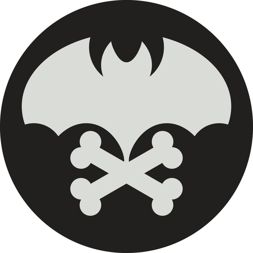 Halloween bat, illustration, vector, on a white background. vector