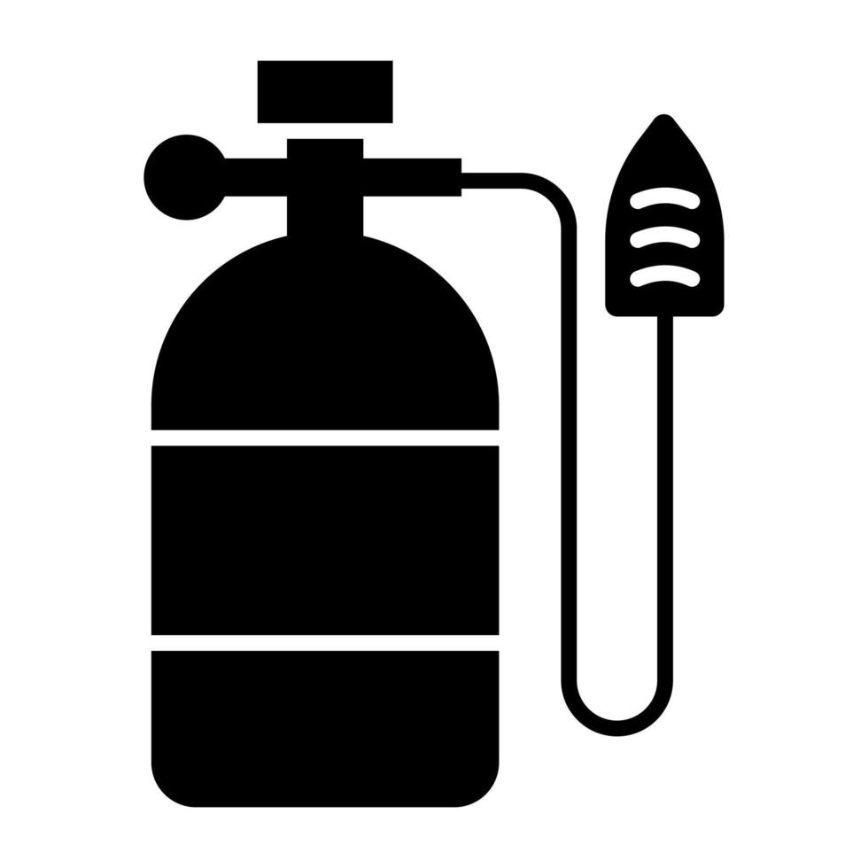 Trendy vector design of oxygen cylinder