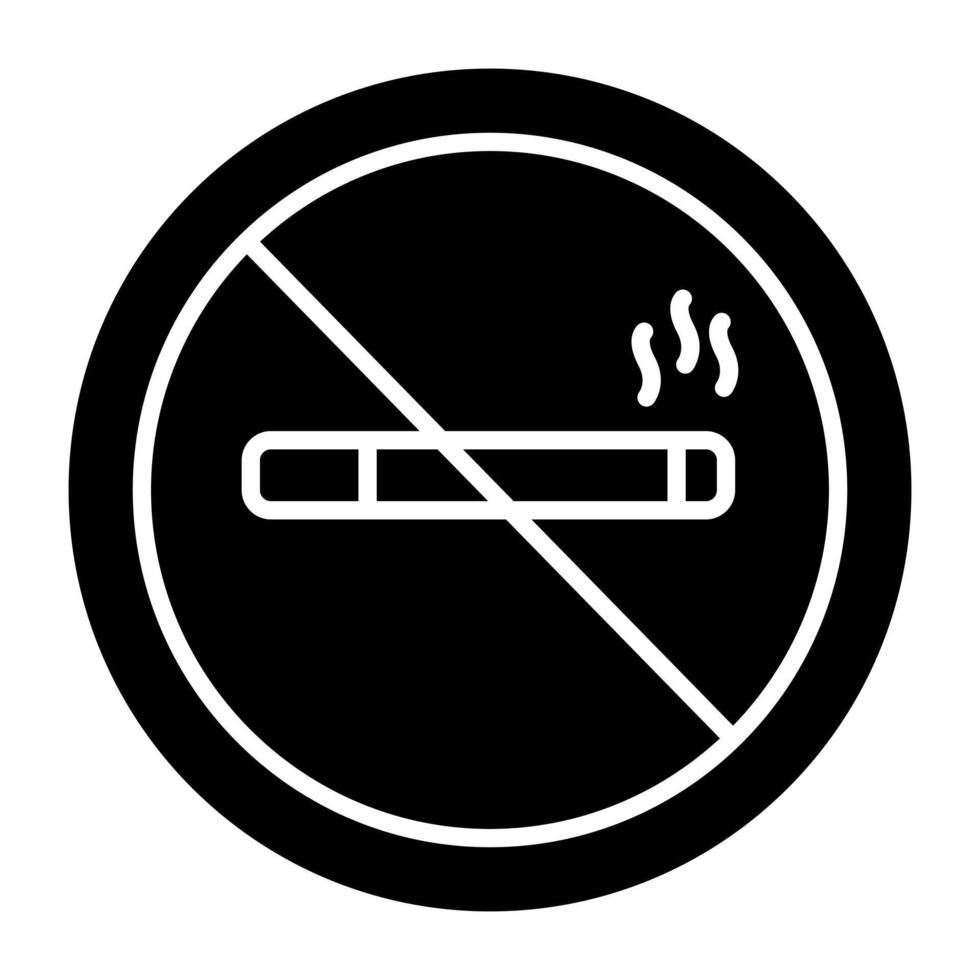 Creative design icon of no smoking vector