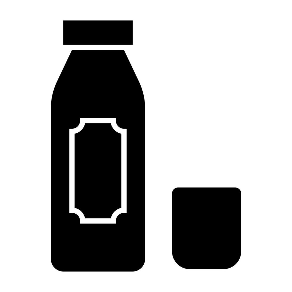 icono de diseño perfecto de botella de jarabe vector
