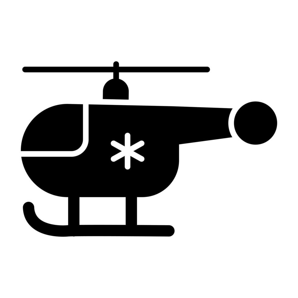 icono de diseño perfecto de ambulancia aérea vector