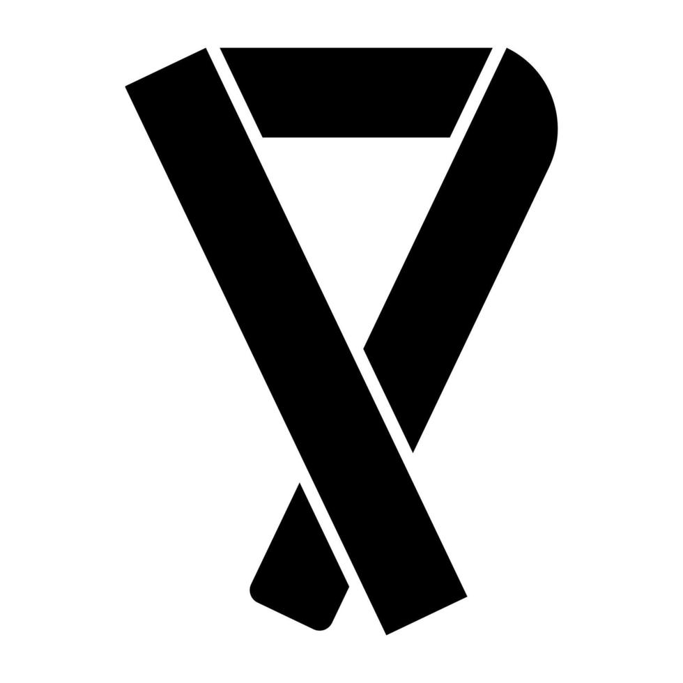 A beautiful design icon of awareness ribbon vector