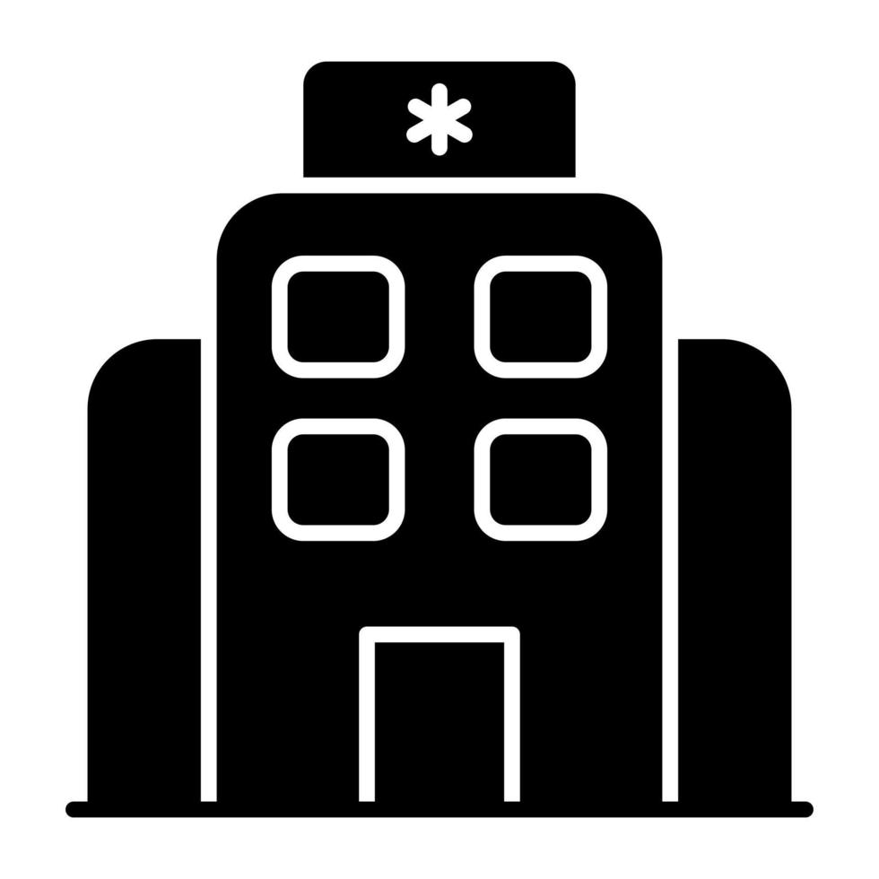 Modern design icon of hospital vector