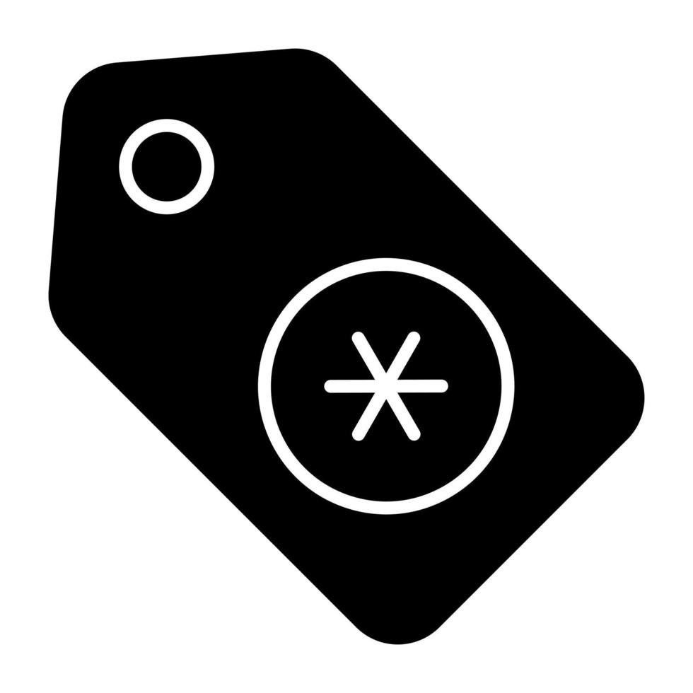 A unique design icon of medical tag vector