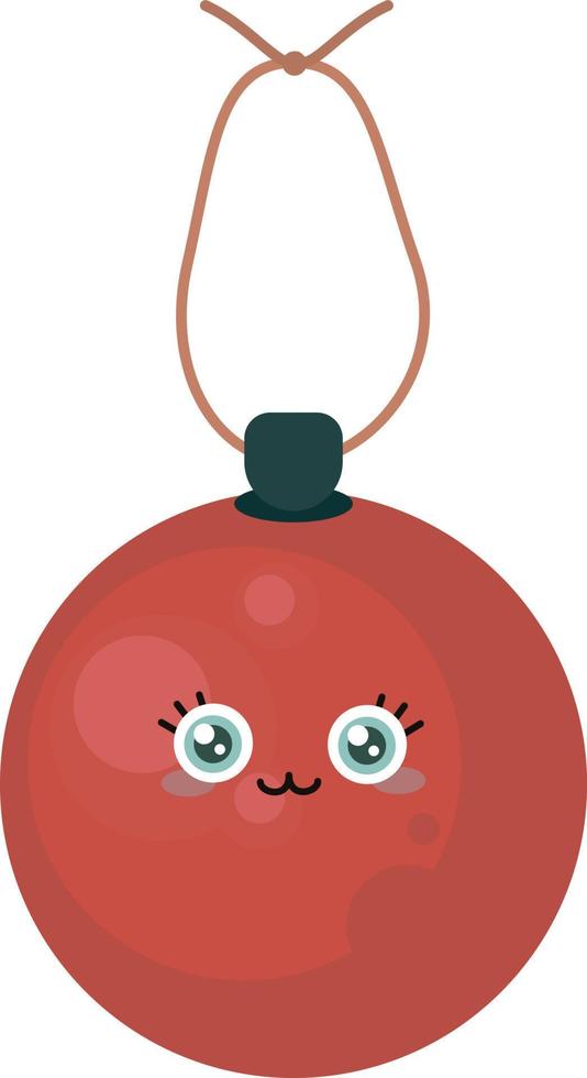 Tree decoration, illustration, vector on white background.