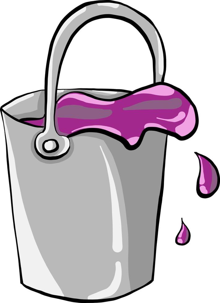 Purple paint, illustration, vector on white background.