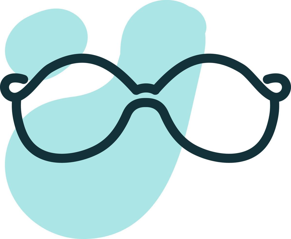 Optical glasses, illustration, on a white background. vector