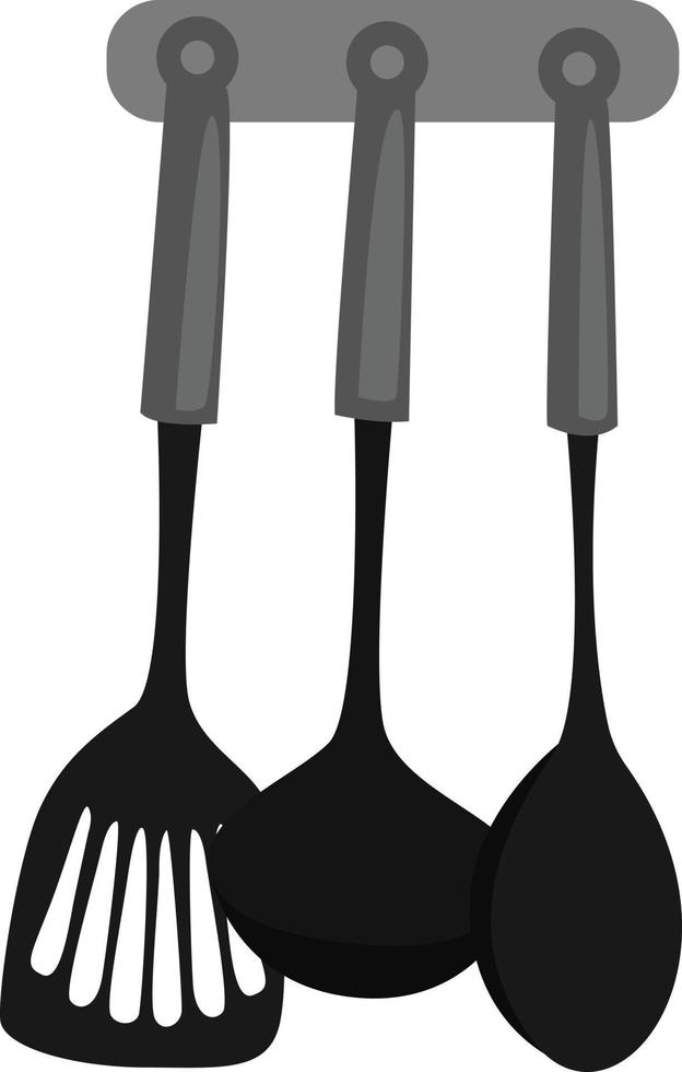 utensilios de cocina, ilustración, vector sobre fondo blanco