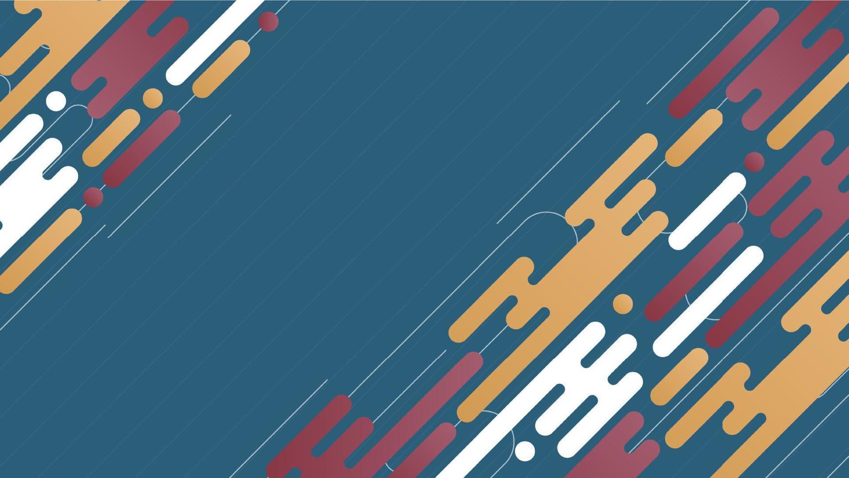 Flat geometric background with colorful design vector