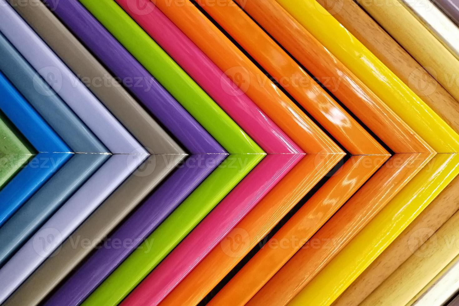 Colorful frames molding samples of picture. background texture photo
