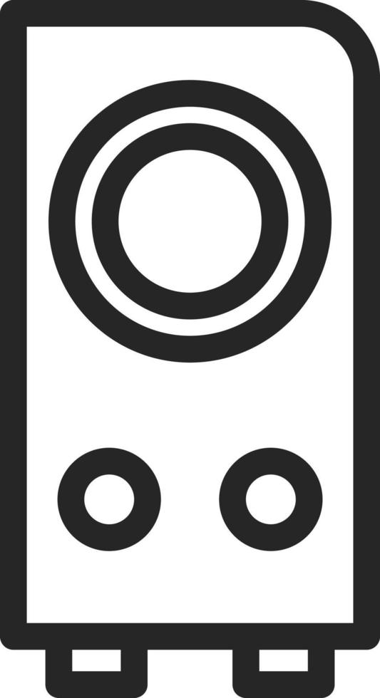 Music speaker, illustration, vector on a white background.