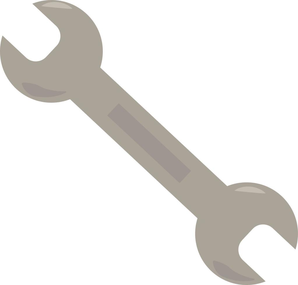 Wrench, illustration, vector on white background.