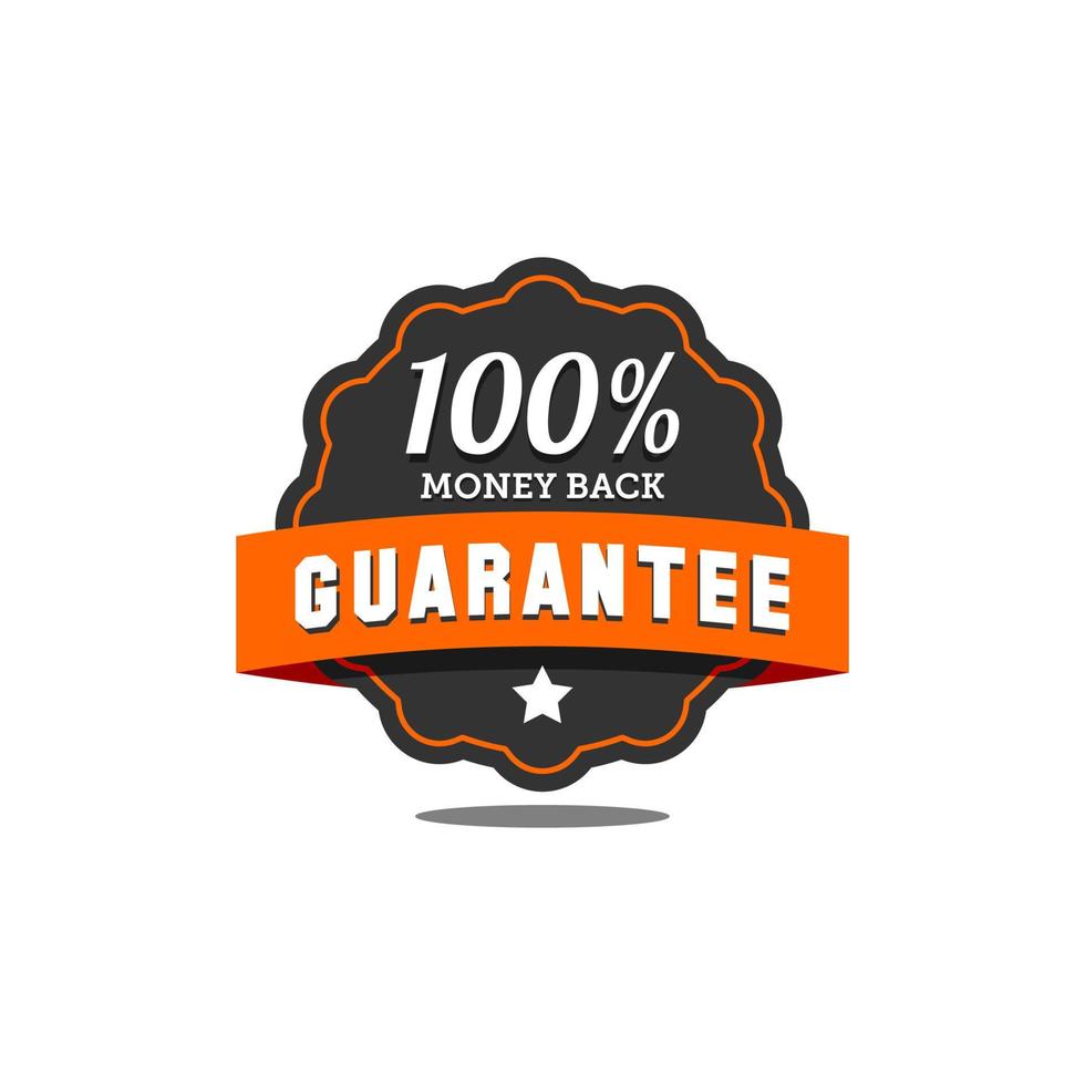 Guarantee badge vector. Guarantee badge seal stamp. Guarantee badge Template. Guarantee badge sign. vector