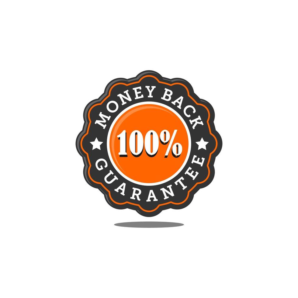 Guarantee badge vector. Guarantee badge seal stamp. Guarantee badge Template. Guarantee badge sign. vector