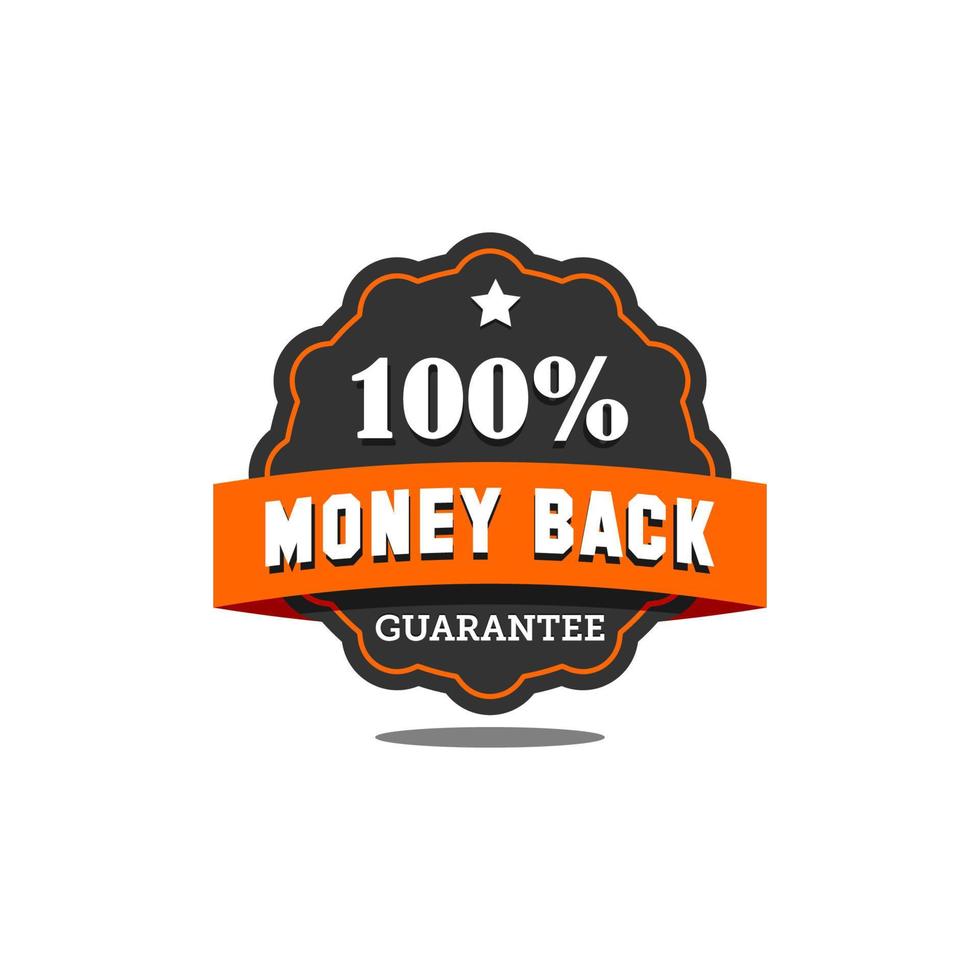 Guarantee badge vector. Guarantee badge seal stamp. Guarantee badge Template. Guarantee badge sign. vector