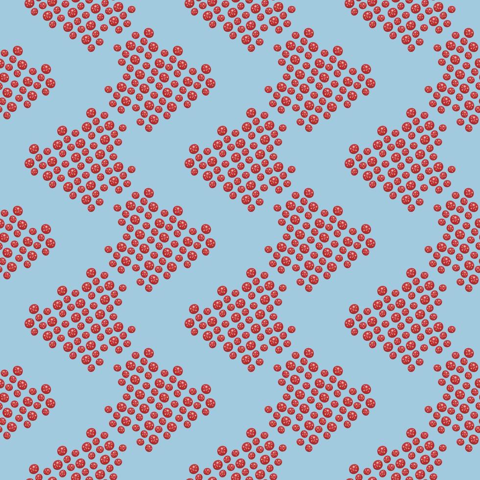 Cut sausage,seamless pattern on light blue background. vector