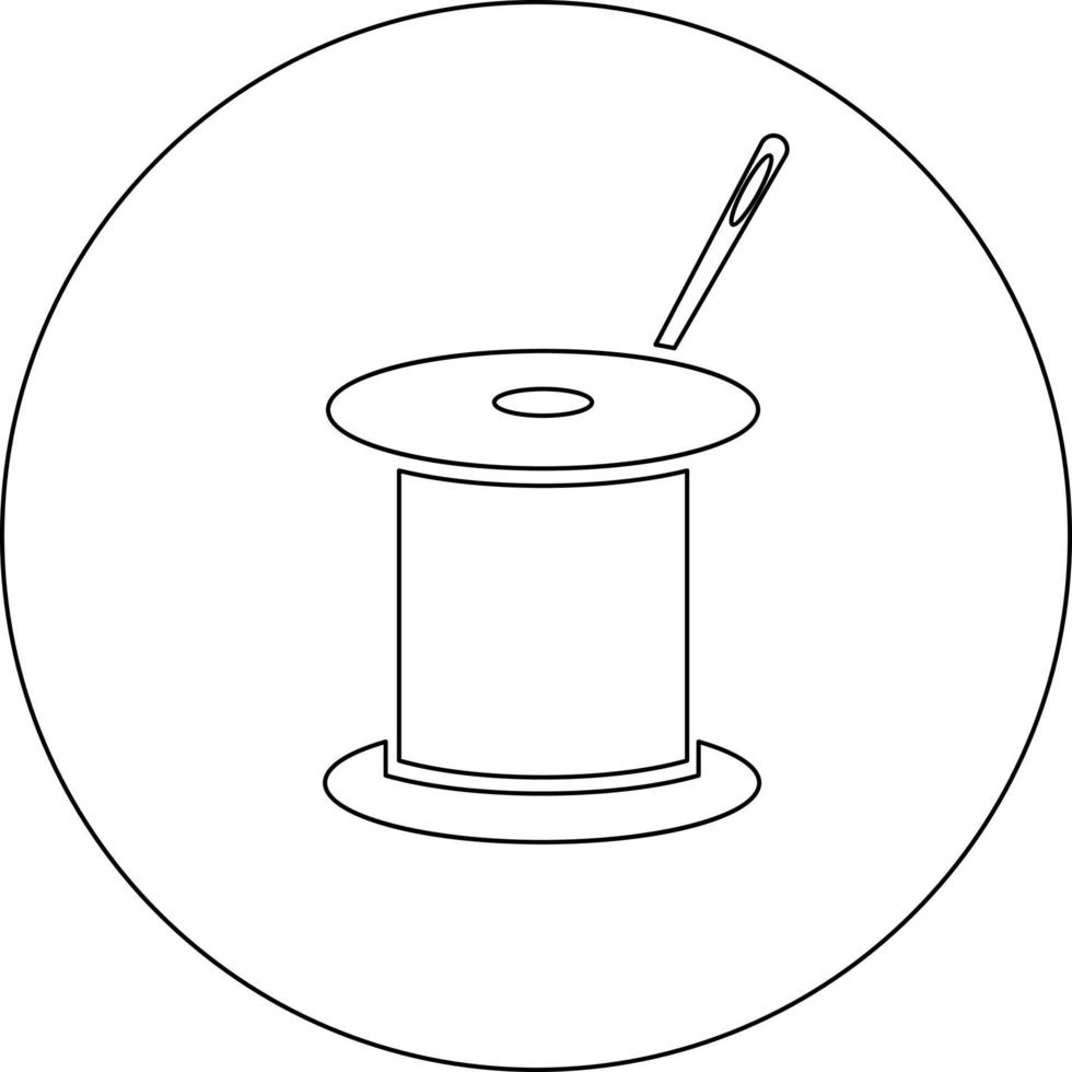 Sewing thread, illustration, vector on white background.