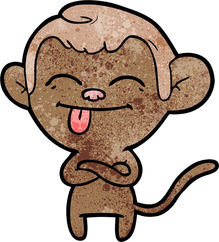 Vector monkey character in cartoon style