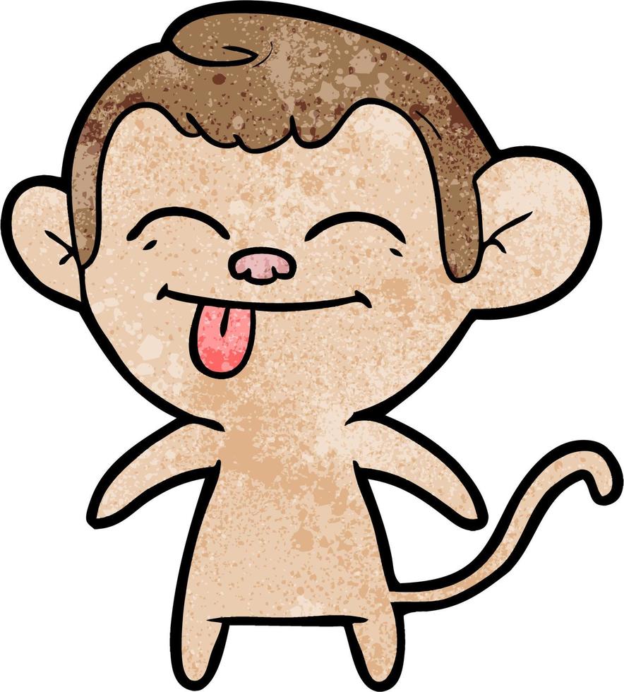 Vector monkey character in cartoon style