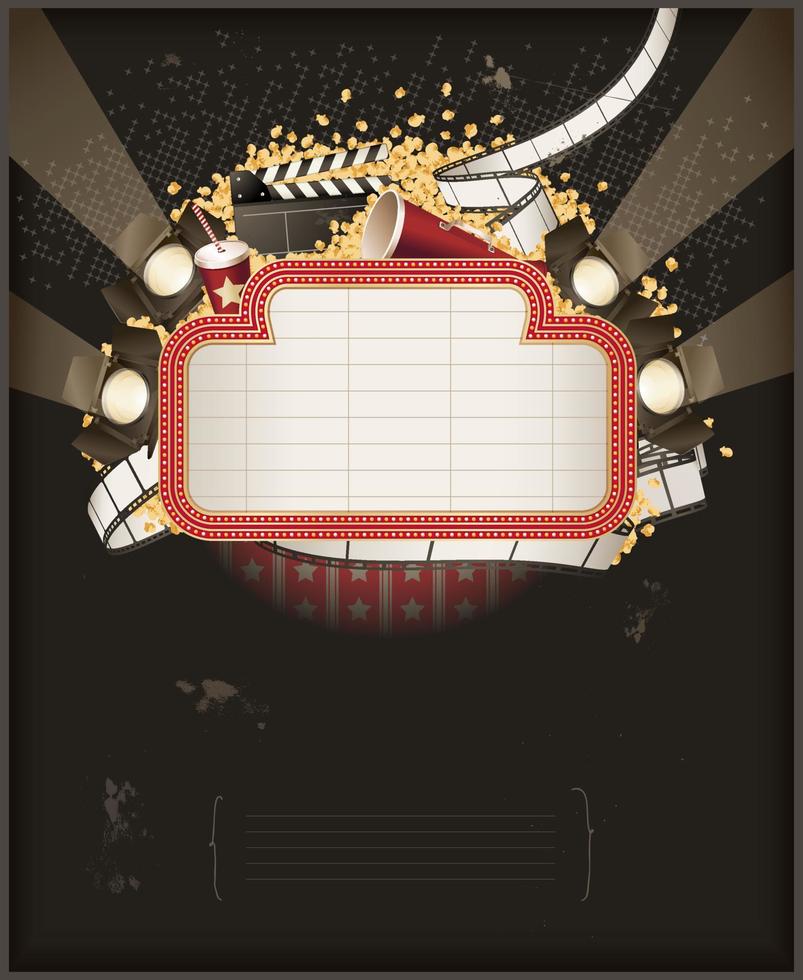 Movie theme composition vector