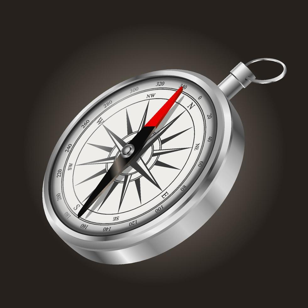 Vintage vector compass
