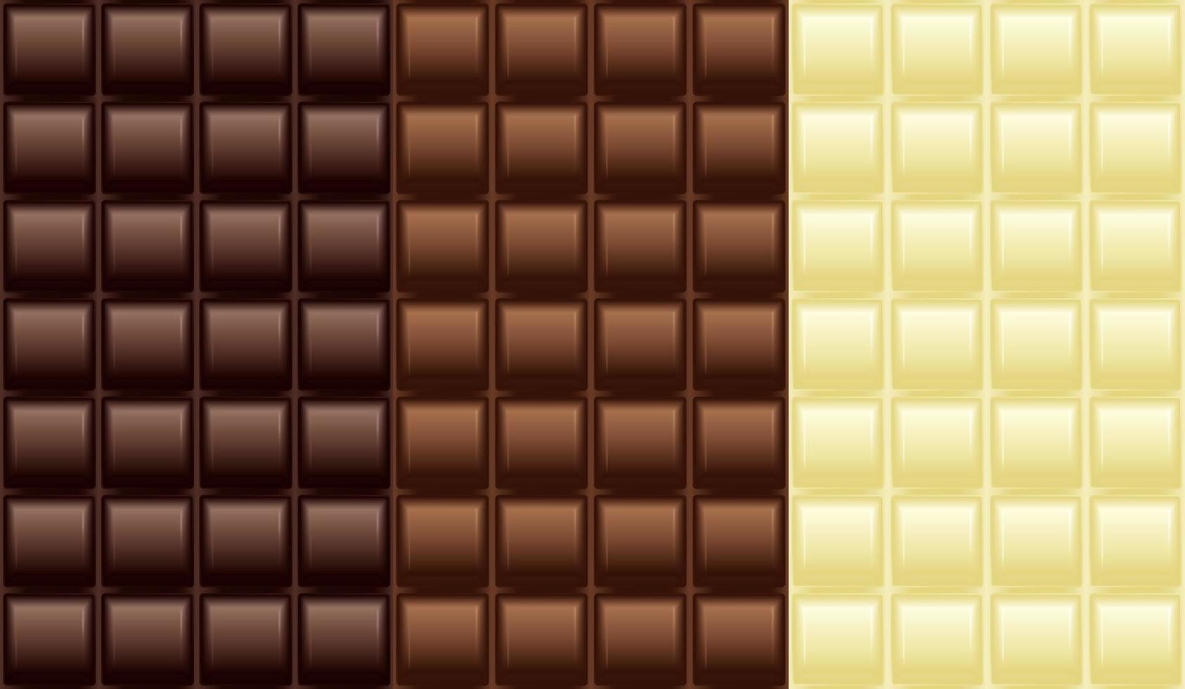 Chocolate tablet pattern vector