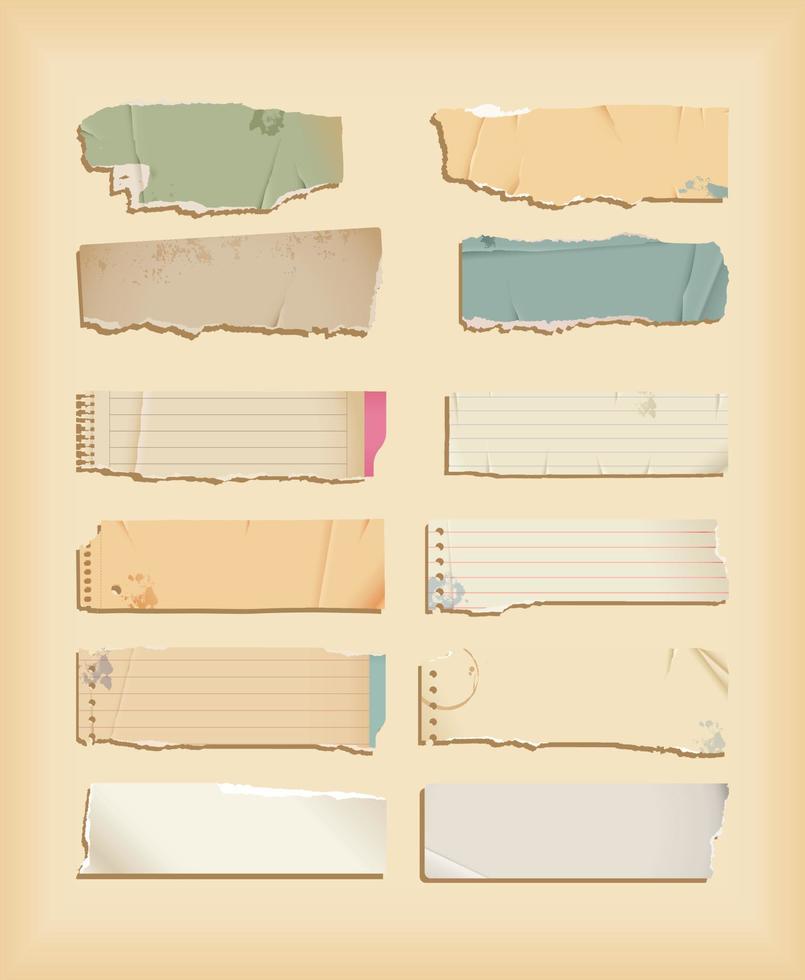 Torn paper - objects vector