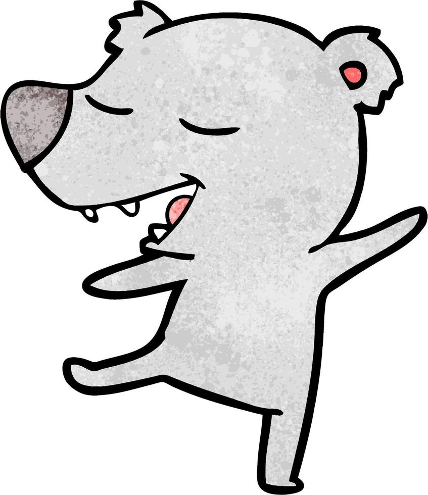 Vector bear character in cartoon style