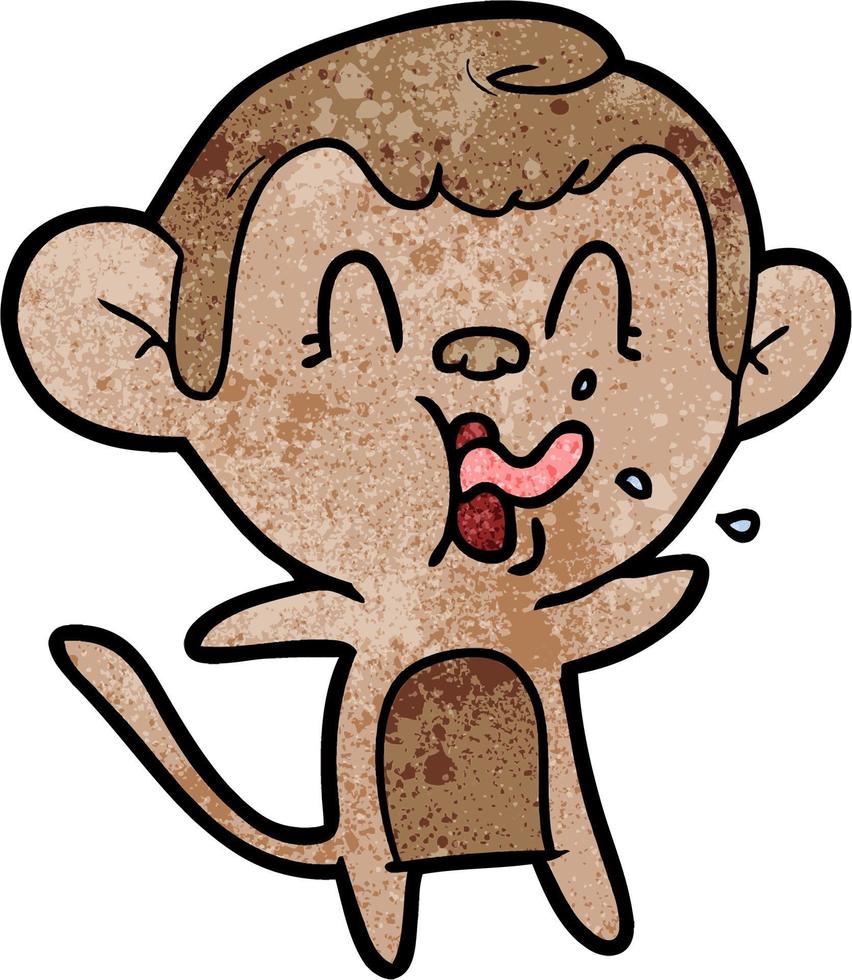 Vector monkey character in cartoon style