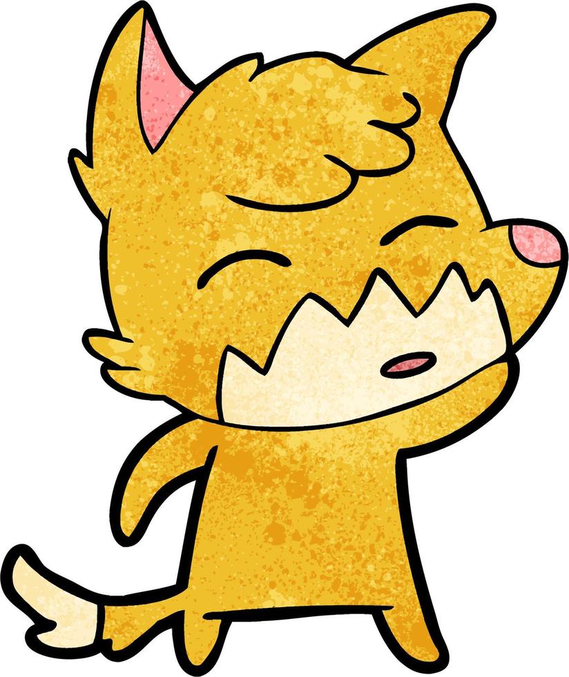 Vector fox character in cartoon style