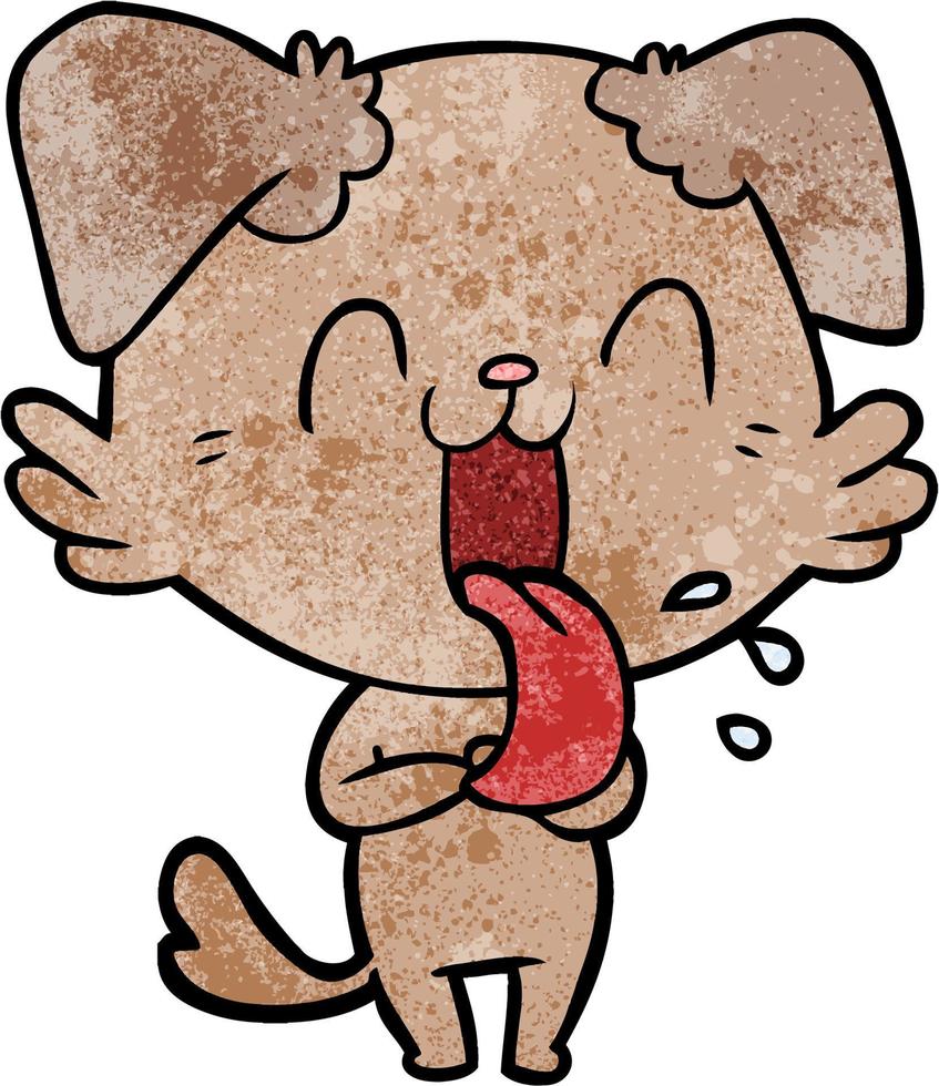Vector dog character in cartoon style