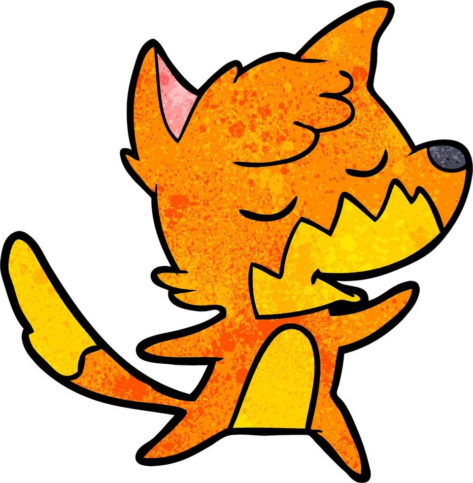 Vector fox character in cartoon style